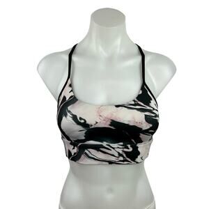 Reebok x Ba&Sh Railey Multicolor Scoop Neck Cross Back Activewear Sports Bra S